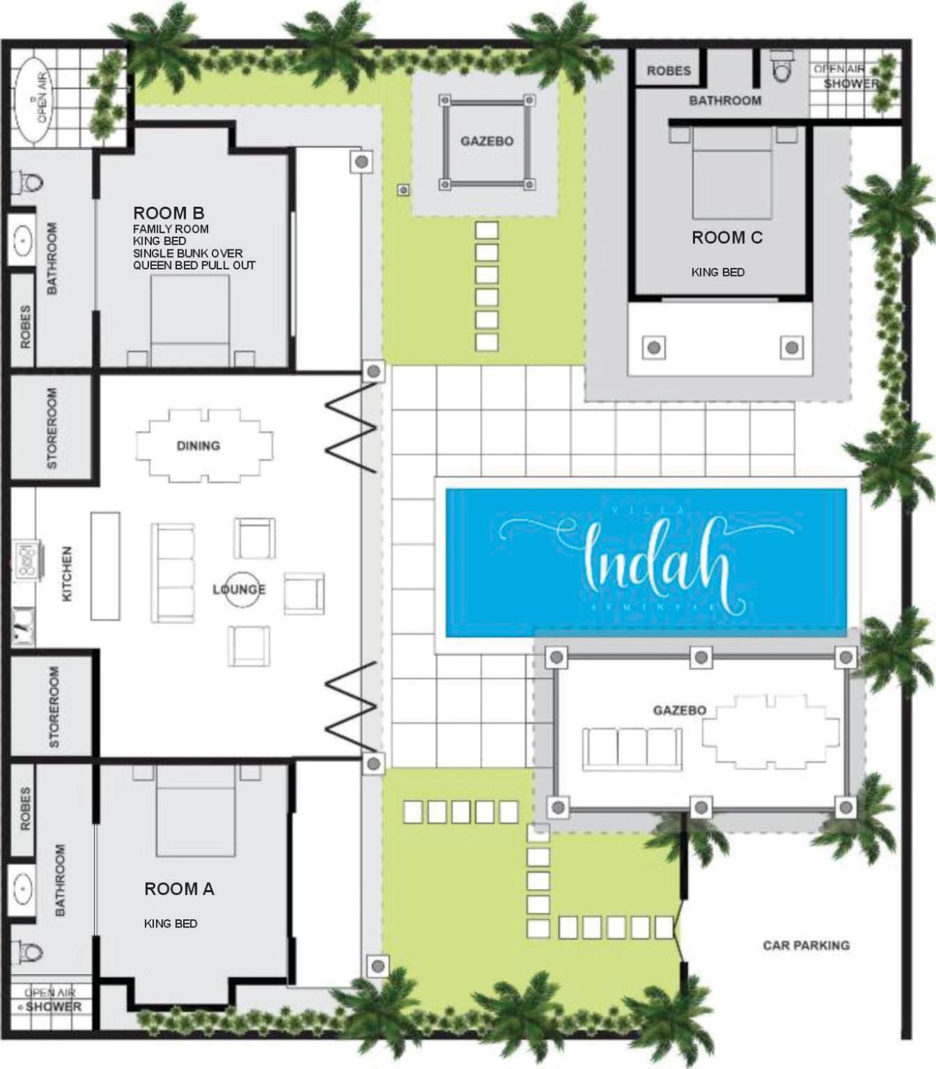 Beautiful Villa Indah Seminyak Exterior foto